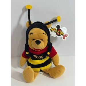 NWT Bumble Bee Costume Winnie the  Pooh Plush 8" Disney Bean Bag Valentine Gift